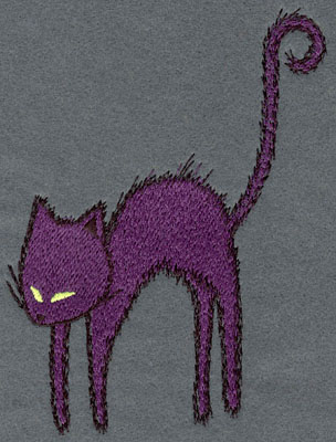 Embroidery Design: Cat Large Single<br>4.53w x 5.79h
