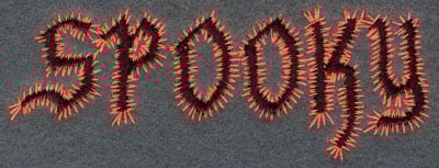 Embroidery Design: Spooky<br>3.78w X 1.40h