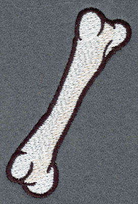 Embroidery Design: Bone Single<br>2.36w X 3.55h