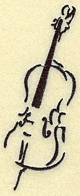 Embroidery Design: Cello large<br> 1.95w X 4.98h