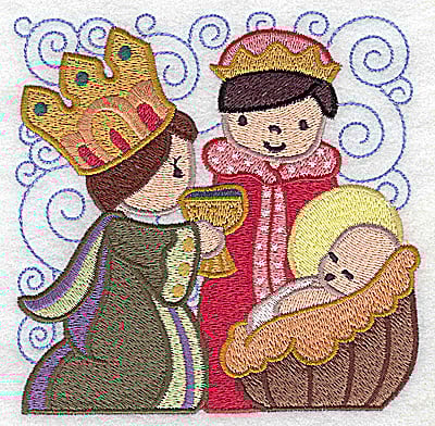 Embroidery Design: Nativity scene 2 large<br> 4.92w X 4.90h