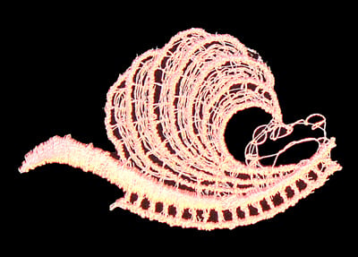 Embroidery Design: Vintage Lace Edition 6 Vol.2 AINL10A <br> 3.07"w X 2.03"h