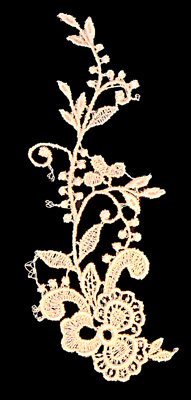Embroidery Design: Vintage Lace Edition 6 Vol.1 AINL12A <br> 3.05"w X 6.57"h
