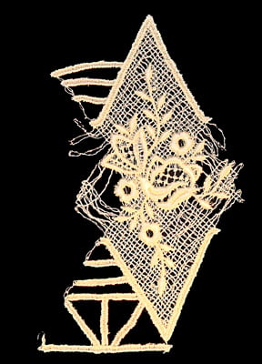 Embroidery Design: Vintage Lace Edition 5 Vol.6 AINL16A <br> 3.98"w X 5.89"h