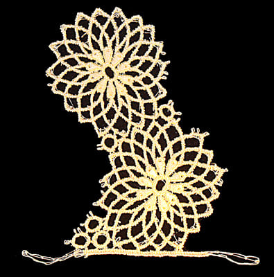 Embroidery Design: Vintage Lace Edition 6 Vol.1 AINL17A <br> 4.43"w X 4.49"h