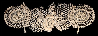 Embroidery Design: Vintage Lace Edition 6 Vol.4 AINL24A <br> 8.64"w X 3.52"h