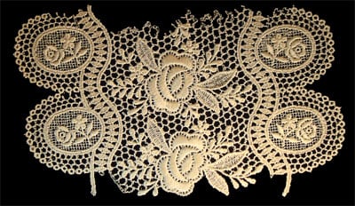 Embroidery Design: Vintage Lace Edition 6 Vol.4 AINL24B <br> 8.64"w X 5.67"h