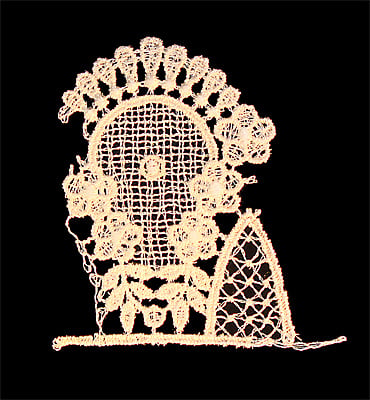 Embroidery Design: Vintage Lace Edition 6 Vol.6 AINL28A <br> 3.40"w X 3.55"h