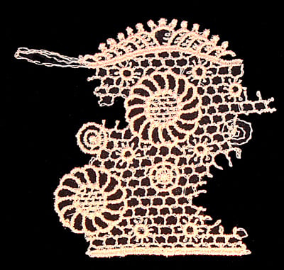 Embroidery Design: Vintage Lace Edition 5 Vol.6 AINL40A <br> 3.87"w X 3.65"h
