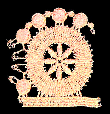 Embroidery Design: Vintage Lace Edition 5 Vol.4 AINL45A <br> 2.77"w X 2.91"h