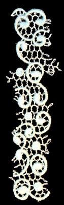 Embroidery Design: Vintage Lace Edition 5 Vol.4 AINL57A <br> 1.87"w X 6.11"h