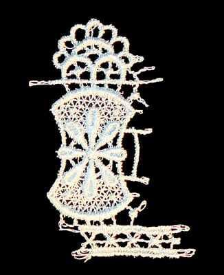 Embroidery Design: Vintage Lace Edition 6 Vol.3 AINL64A <br> 2.11"w X 2.93"h
