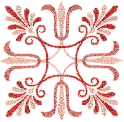 Embroidery Design: Elegant Deco 2 (small)<br>4.54" x 4.46"