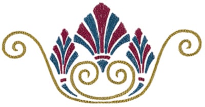Embroidery Design: Roman Tassle 8<br>9.34" x 4.66"