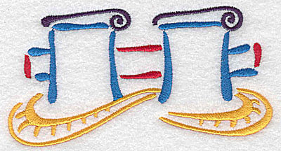 Embroidery Design: Ship's mooring large<br> 4.99w X 2.68h