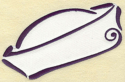 Embroidery Design: Sailor's cap applique<br> 6.84w X 4.49h