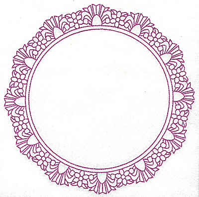 Embroidery Design: Circular frame 101 large<br> 7.75w X 7.75h
