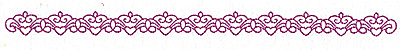 Embroidery Design: Fleur-de-lys and heart design 113 large <br> 1.67w X 0.68h