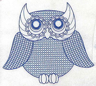 Embroidery Design: Owl F large<br> 6.90w X 6.07h