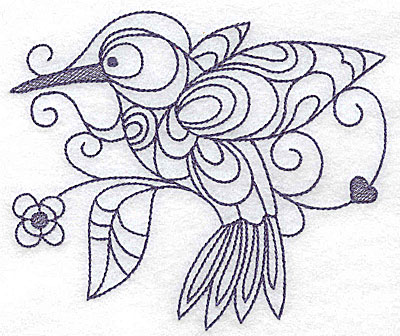 Embroidery Design: Hummingbird<br> 4.98w X 4.21h