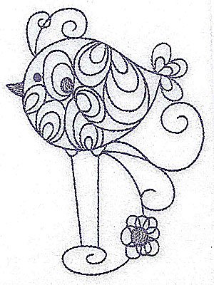 Embroidery Design: Long-legged bird<br> 3.64w X 4.98h