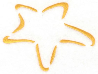 Embroidery Design: Starfish<br> 4.96w X 3.69h