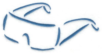 Embroidery Design: Sun glasses<br> 4.97w X 2.54h