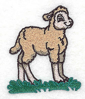 Embroidery Design: Lamb A<Br> 2.27w X 2.63h
