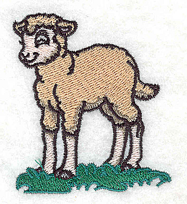 Embroidery Design: Lamb B<br> 2.19w X 2.60h