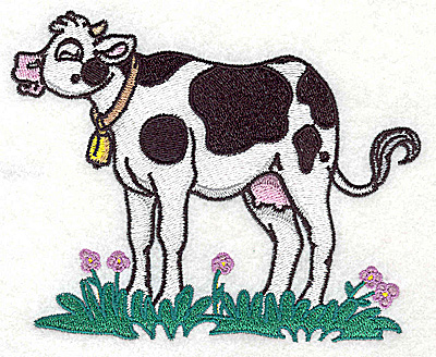Embroidery Design: Cow large<br> 4.96w X 3.97h