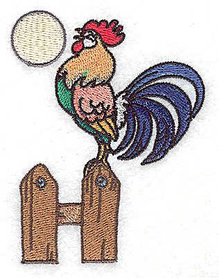 Embroidery Design: Rooster<br> 2.69w X 3.50h