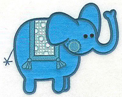 Embroidery Design: Elephant appliques large<br> 9.31w X 7.38h