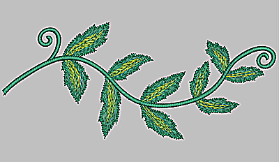 Embroidery Design: Vine large<br> 8.76w X 3.75h