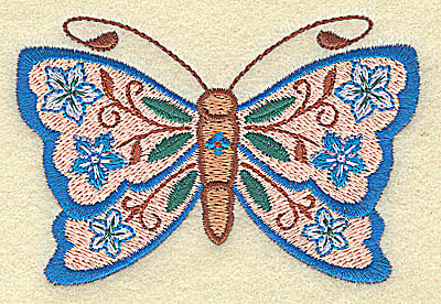 Embroidery Design: Butterfly<br> 3.75w X 2.47h