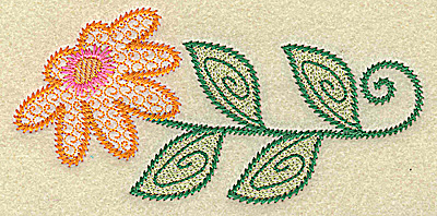 Embroidery Design: Daisy short<br> 4.98w X 2.37h