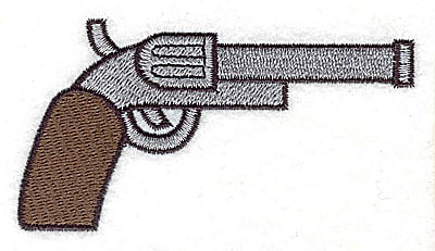 Embroidery Design: Pistol large<br> 3.75w X 2.03h