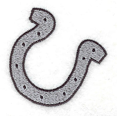 Embroidery Design: Horseshoe<br> 2.25w X 2.28h