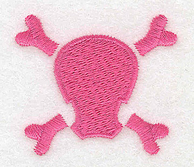 Embroidery Design: Pink Skull mini <br> 2.01w X 1.74h