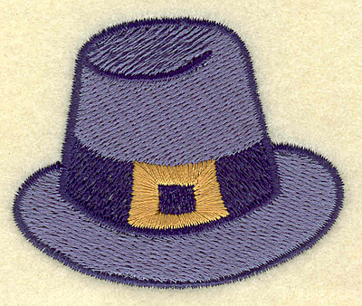 Embroidery Design: Pilgrim hat<br> 2.56w X 2.12h