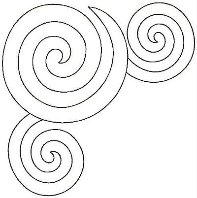 Embroidery Design: Circle swirls large<br> 6.98w X 7.04h