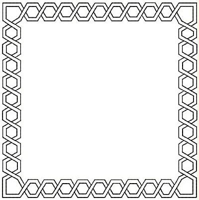 Embroidery Design: Rectangle design small<br>4.94w X 4.99h