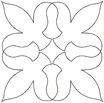 Embroidery Design: Stylized Fleur-de-lys small<br>4.99w X 4.98h