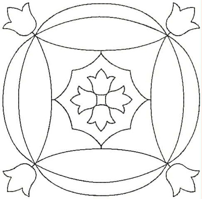 Embroidery Design: QDesign 15A<br> 4.68w X 4.68h