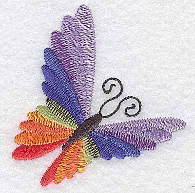 Embroidery Design: Butterfly E X