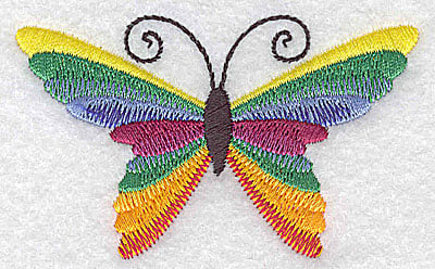 Embroidery Design: Butterfly H<br> 3.11w X 1.90h