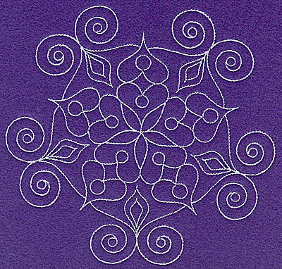 Embroidery Design: Rangoli design G large<br> 6.97w X 6.71h