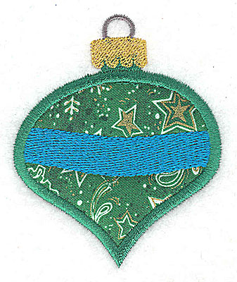 Embroidery Design: Christmas ornament B aplique<br> 2.57w X 3.14h
