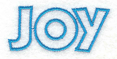 Embroidery Design: Joy<br> 2.43w X 1.10h