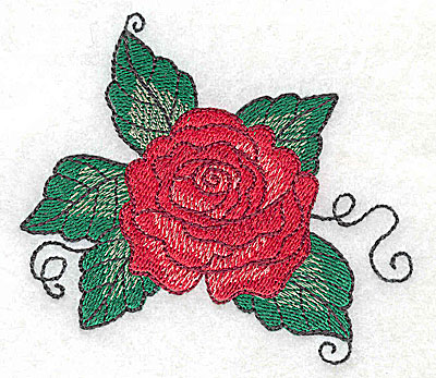 Embroidery Design: Rose F<br> 3.51w X 3.04h | Embroidery Legacy Embroidery Design: Rose F<br> 3.51w X 3.04h