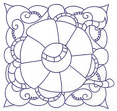 Embroidery Design: Lifebuoy with rope large<br> 6.41w X 6.09h
